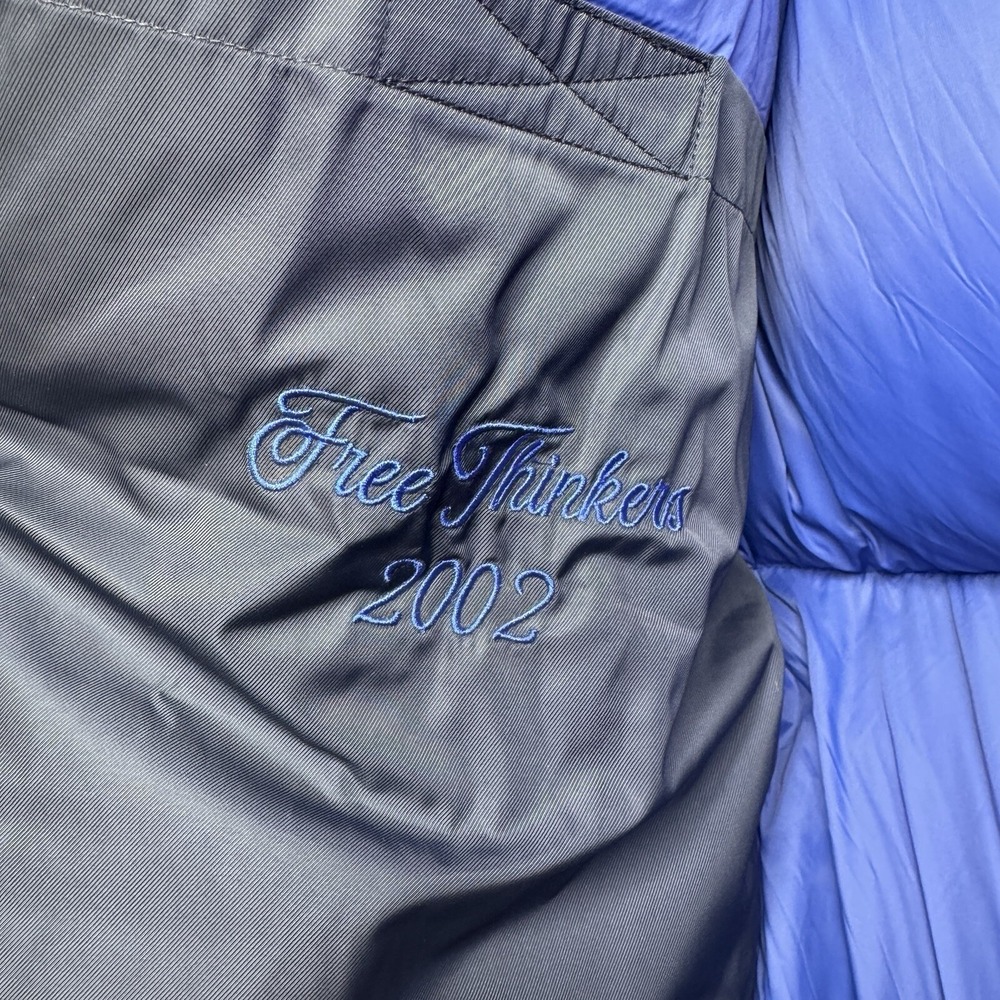 HUDSON Free Thinkers 2XL Puffer Jacket Full Zip Blue Lightweight NWT Mens - Picture 9 of 10
